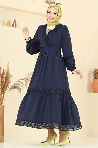 moda selvim طقم كحلي 2721SL432 - Thumbnail