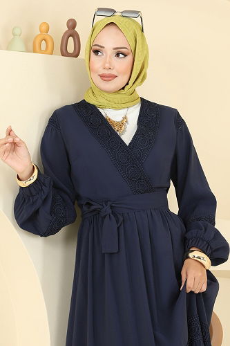 moda selvim طقم كحلي 2721SL432 - Thumbnail