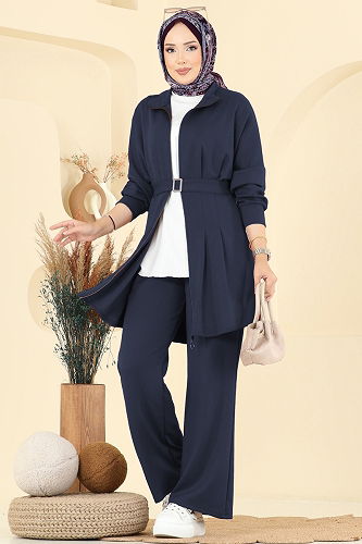 moda selvim Combined 2722AYD574 Navy Blue - Thumbnail