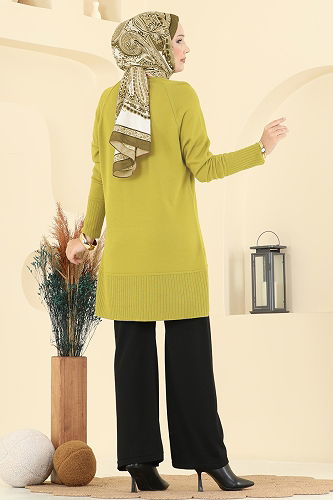 moda selvim طقم فسفوري & أسود 2723AYD574 - Thumbnail