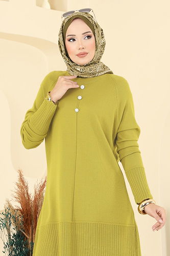 moda selvim طقم فسفوري & أسود 2723AYD574 - Thumbnail