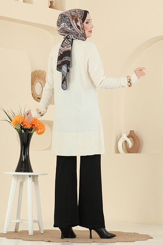 moda selvim Combined 2723AYD574 Ecru & Black - Thumbnail