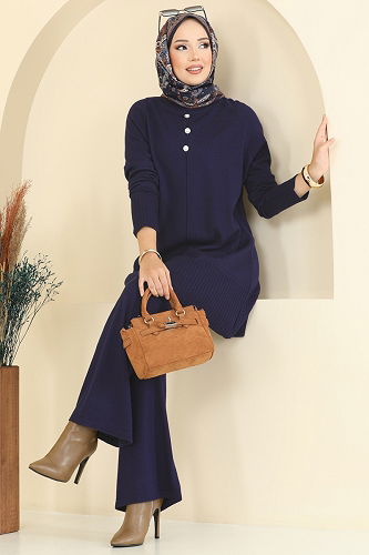 moda selvim Combined 2723AYD574 Navy Blue - Thumbnail