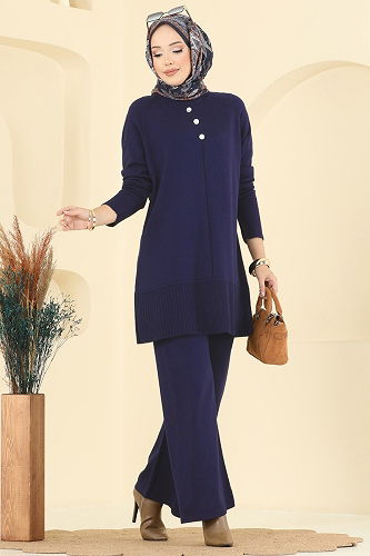 moda selvim Combined 2723AYD574 Navy Blue - Thumbnail