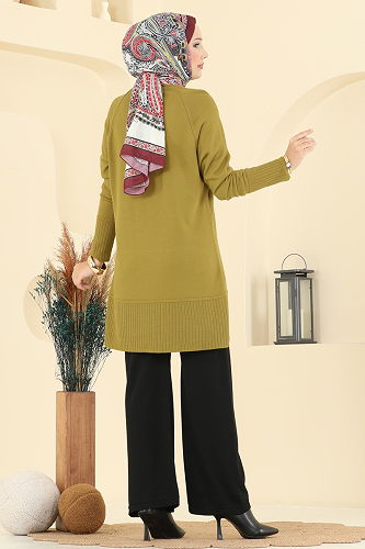 moda selvim Combined 2723AYD574 Oil Green & Black - Thumbnail