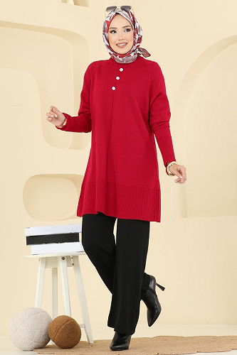 moda selvim Combined 2723AYD574 Red & Black - Thumbnail