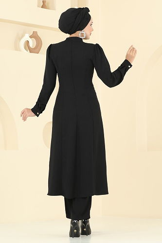 moda selvim طقم أسود 2723SL432 - Thumbnail