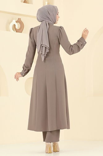 moda selvim طقم بيج غامق 2723SL432 - Thumbnail