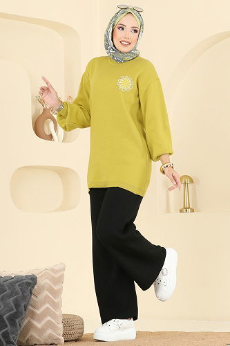 moda selvim Combined 2724AYD574 Acid & Black - Thumbnail