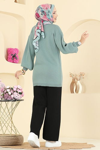 moda selvim Combined 2724AYD574 Mint & Black - Thumbnail