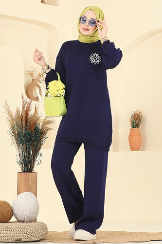 moda selvim Combined 2724AYD574 Navy Blue - Thumbnail