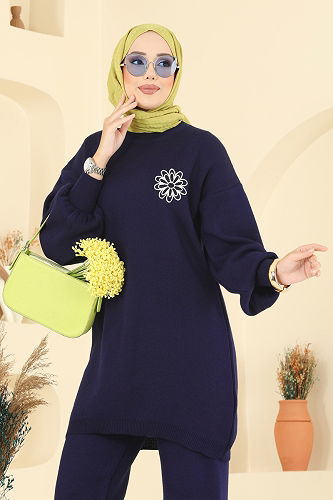 moda selvim Combined 2724AYD574 Navy Blue - Thumbnail