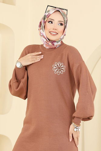 moda selvim طقم نحاسي فاتح 2724AYD574 - Thumbnail