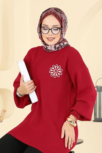 moda selvim Combined 2724AYD574 Red & Black - Thumbnail