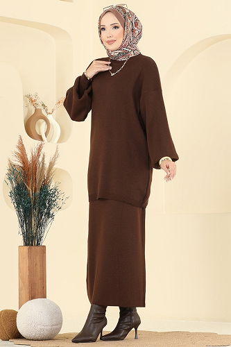 moda selvim Combined 2725AYD574 Brown - Thumbnail