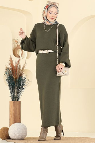 moda selvim Combined 2725AYD574 Khaki - Thumbnail