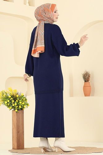 moda selvim Combined 2725AYD574 Navy Blue - Thumbnail