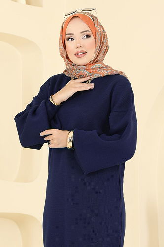 moda selvim طقم كحلي 2725AYD574 - Thumbnail