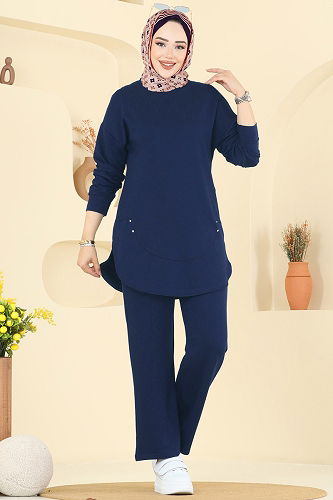 moda selvim Combined 2728AYD574 Light Navy Blue - Thumbnail