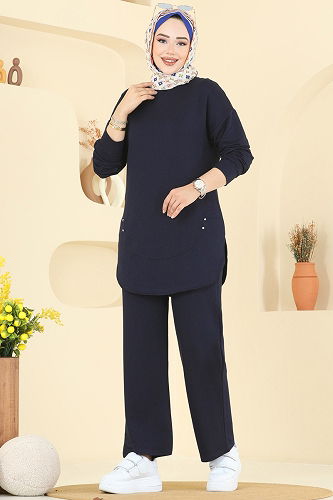 moda selvim Combined 2728AYD574 Navy Blue - Thumbnail