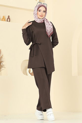 moda selvim طقم بني 2728SL432 - Thumbnail