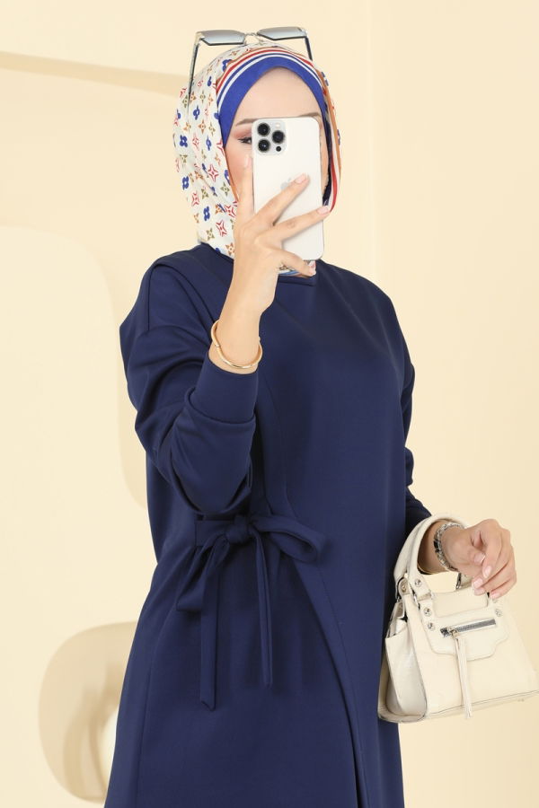 Modaselvim Hijab Combinations Combined 2728SL432 Navy Blue