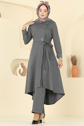 moda selvim طقم رمادي 2729SL432 - Thumbnail