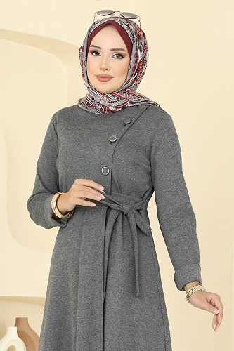 moda selvim طقم رمادي 2729SL432 - Thumbnail