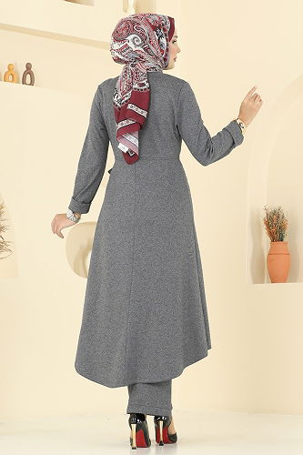 moda selvim طقم رمادي 2729SL432 - Thumbnail