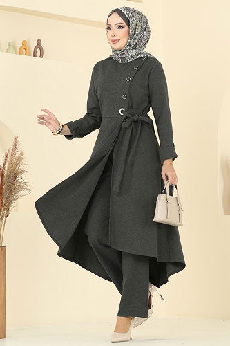 moda selvim طقم اخضر عفني 2729SL432 - Thumbnail