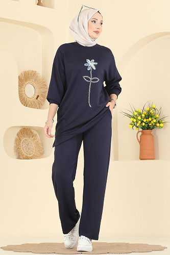 moda selvim Combined 2730AYD574 Navy Blue - Thumbnail