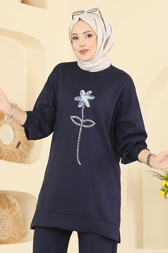 moda selvim Combined 2730AYD574 Navy Blue - Thumbnail