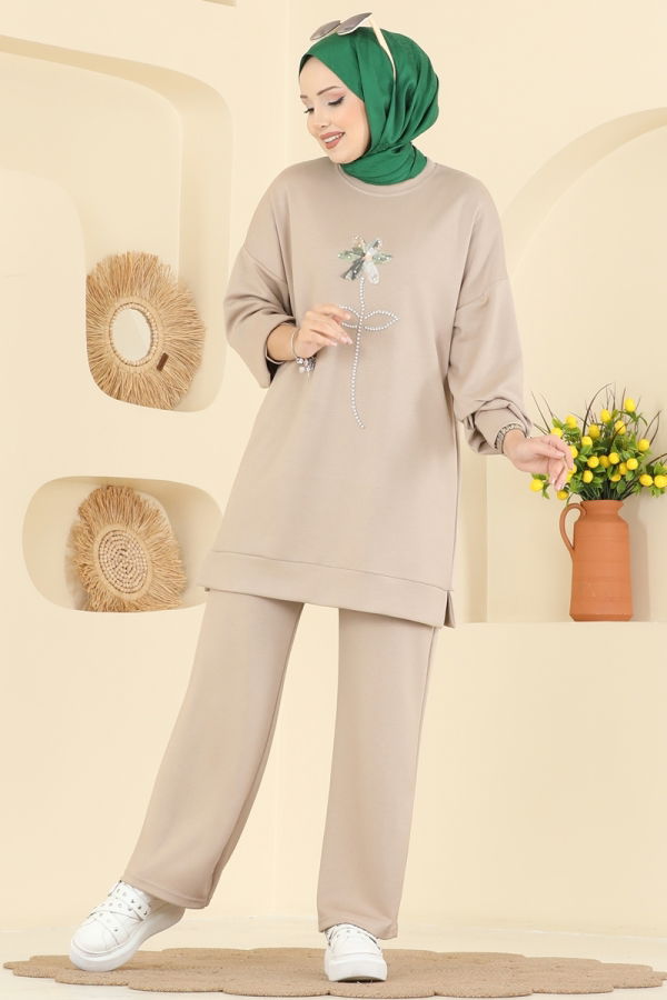 Modaselvim الاطقم طقم بيج 2730AYD574