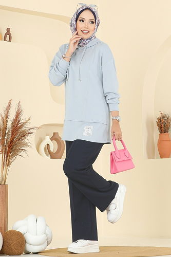 moda selvim Combined 2730SL432 Baby Blue & Navy Blue - Thumbnail