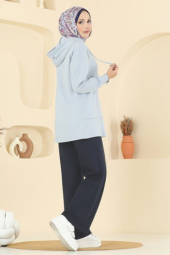 moda selvim Combined 2730SL432 Baby Blue & Navy Blue - Thumbnail