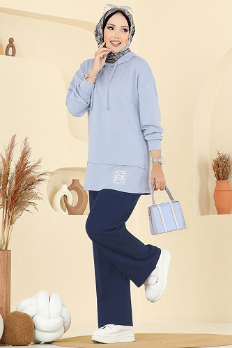 moda selvim Combined 2730SL432 Blue & Navy Blue - Thumbnail