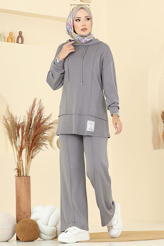 moda selvim طقم رمادي 2730SL432 - Thumbnail