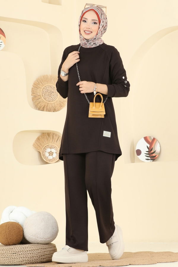 Modaselvim الاطقم طقم بني 2731AYD574