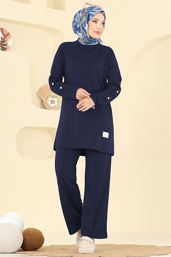 moda selvim Combined 2731AYD574 Navy Blue - Thumbnail