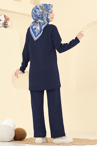 moda selvim Combined 2731AYD574 Navy Blue - Thumbnail