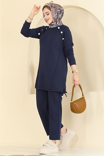 moda selvim Combined 2733AYD574 Navy Blue - Thumbnail