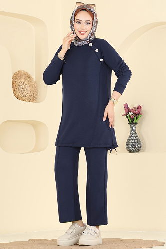 moda selvim Combined 2733AYD574 Navy Blue - Thumbnail