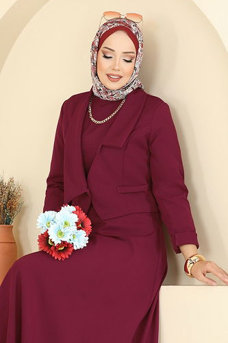 moda selvim Combined 2735SL432 Burgundy - Thumbnail