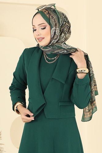 moda selvim طقم زيتي 2735SL432 - Thumbnail