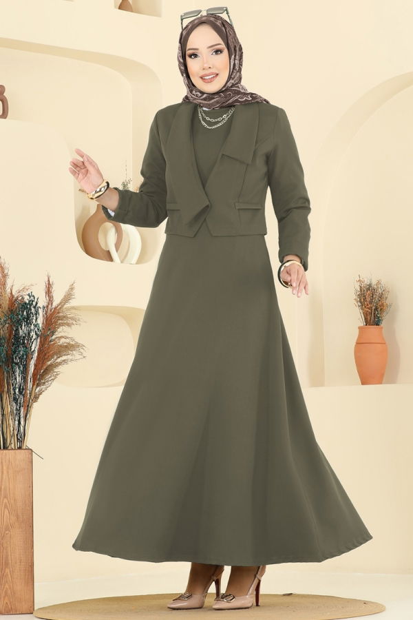 Modaselvim الاطقم طقم اخضر عفني 2735SL432