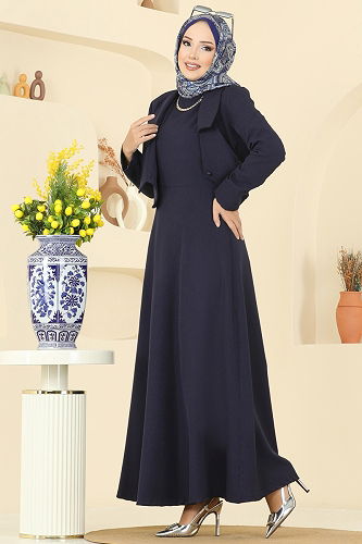 moda selvim طقم كحلي 2735SL432 - Thumbnail