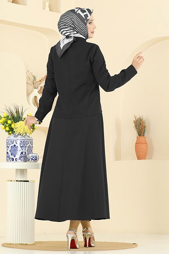 moda selvim طقم أسود 2736SL432 - Thumbnail