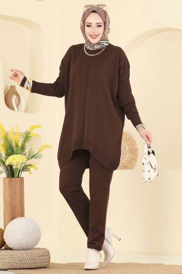 Modaselvim الاطقم طقم بني 2737AYD574