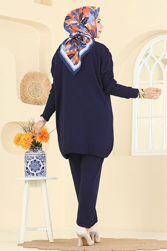 moda selvim Combined 2737AYD574 Navy Blue - Thumbnail