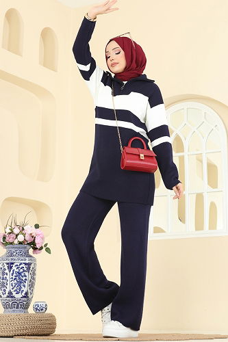 moda selvim Combined 2738AYD574 Navy Blue - Thumbnail